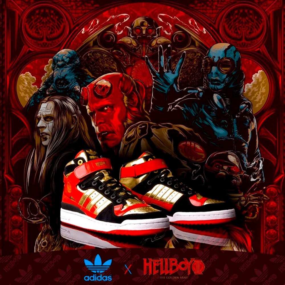 Adidas Originals x Hellboy The Golden Army Limited Edition Forum Mid Sneakers